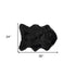 2' X 3' Black Faux Sheepskin Animal Print Washable Area Rug